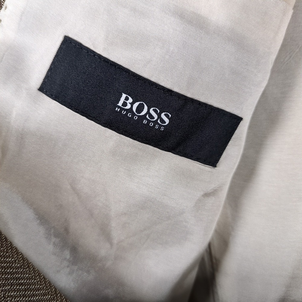 Hugo Boss Scorsese 44R 100% Wool 3 Button Blazer Brown Sport Coat Jacket USA - Picture 4 of 9